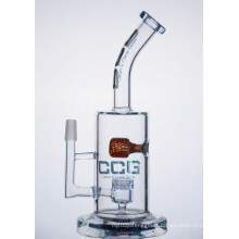 Wholesale New Product Glass Smoking Pipe Glass Water Pipe with Marble and Jet Perc